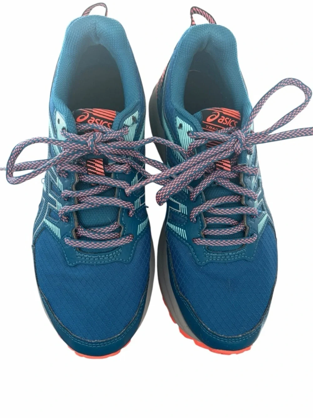 ASICS Trail Scout 2 Teal Blue Athletic Shoe Sz 7